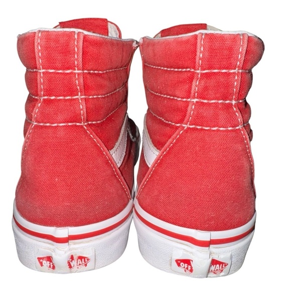 Vans Women’s Size 6.5/ Men’s Size 5 Red Canvas High-Top Sneakers - Picture 5 of 6
